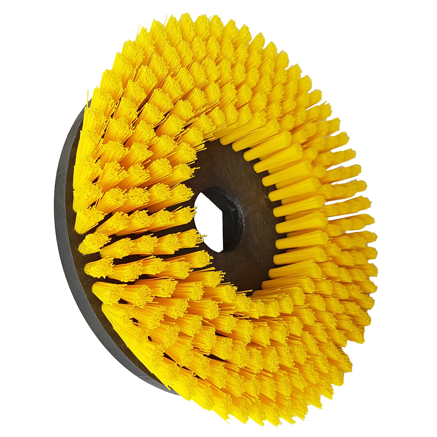 Scrubbing brush yellow